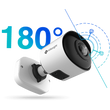 Milesight MS-C8165-PE 180°, 4K halszem optikás csőkamera, 8MP, 25fps, POE