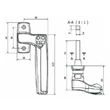ASSA ABLOY 7810, elektromechanikus kódkilincs, standalone vezérlővel