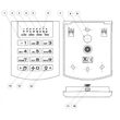 iQAlarm iQA-KP16LED/WHITE, LED kezelő, vezetékes
