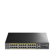 CUDY GS1026PS2, 24 portos POE gigabit switch +2 gigabit uplink + 2 SFP gigabit Uplink port