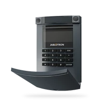 JABLOTRON JA-154E-AN, vezeték nélküli kezelőegység, LCD kijelző, billentyűzet, RFID - antracit