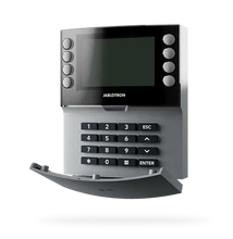 JABLOTRON JA-115E-GR Mercury , vezetékes 4 szegmenses kezelőegység, LCD kijelző, RFID - szürke