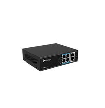 Milesight MS-S0204-EL 6/4 POE switch, 4X10/100Mbps PoE + 2X100Mbps uplink