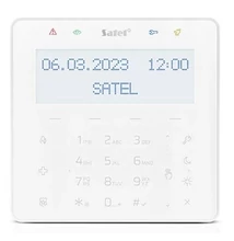 INT-KSG2R-W , beltéri érintőgombos kezelő, fehér háttérfény és kijelző, Mifare kártyaolvasó, fehér színben