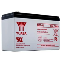 Yuasa NP7-12, 12V 7Ah, zárt, gondozásmentes prémium akkumulátor (VRLA)