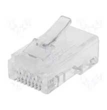 RJ45W01-UTP csatlakozó, TÖMÖR RÉZ eres UTP kábelhez