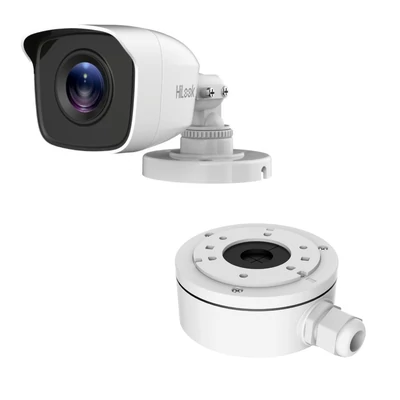 HiLook THC-B120-M, 2MP AHD/TVI/CVI kültéri csőkamera + DS-1280ZJ-XS talp alá szerelhető kötődoboz