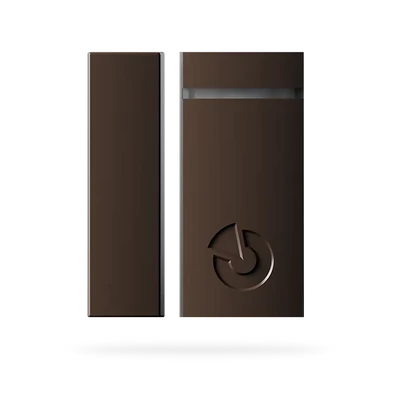 JABLOTRON JA-155M-BR, vezeték nélküli mini mágneses ajtó/ablak nyitásérzékelő - barna