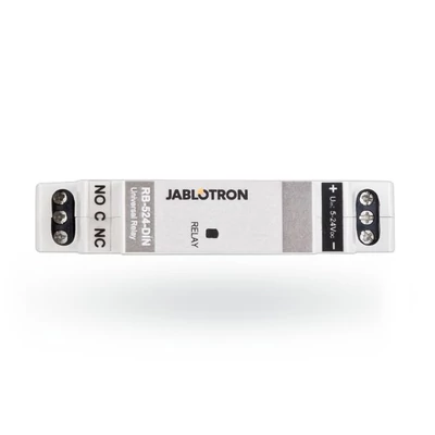 JABLOTRON RB-524-DIN, DIN sínre szerelhető univerzális teljesítmény relé