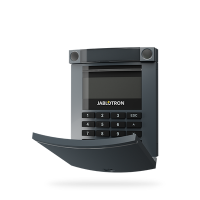 JABLOTRON JA-114E-AN, vezetékes, címezhető kezelőegység, LCD kijelző, billentyűzet