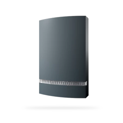 JABLOTRON JA-1X2A-C-AN, hangjelző előlap, antracit színben, átlátszó prizmával