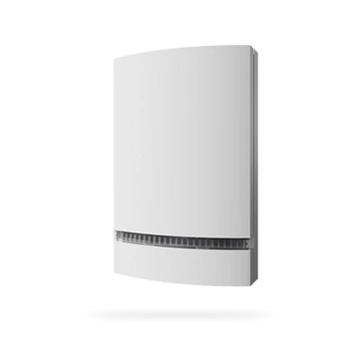 JABLOTRON JA-1X2A-C-WH, hangjelző előlap, fehér színben, átlátszó prizmával