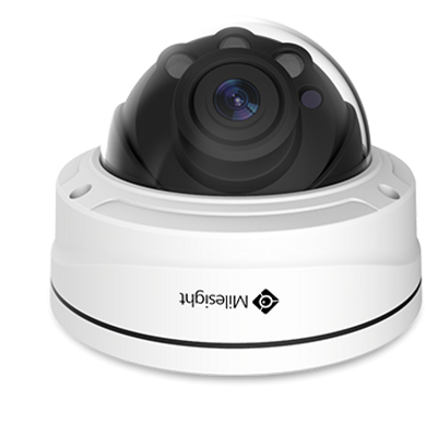 Milesight MS-C5372-FPE dómkamera, 5MP, AI, motorzoom (89°-30°), 25FPS, POE, beépített kötődoboz