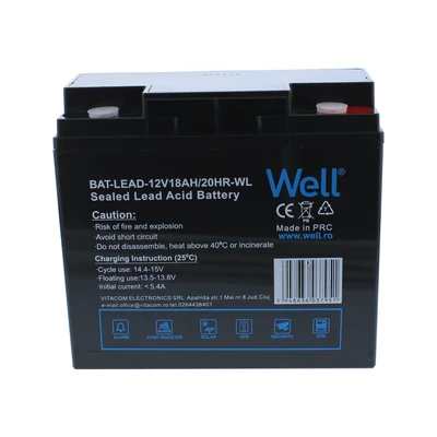 AKKUMULÁTOR 12V/ 18Ah, WELL