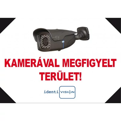 ICA-FMA4/F, kamerás figyelmeztető MATRICA, A4, fekvő
