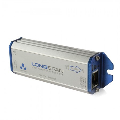 Veracity LONGSPAN (VLS-1P-B) Ethernet Hosszabító PoE BÁZIS Egység (PoE táplálás)